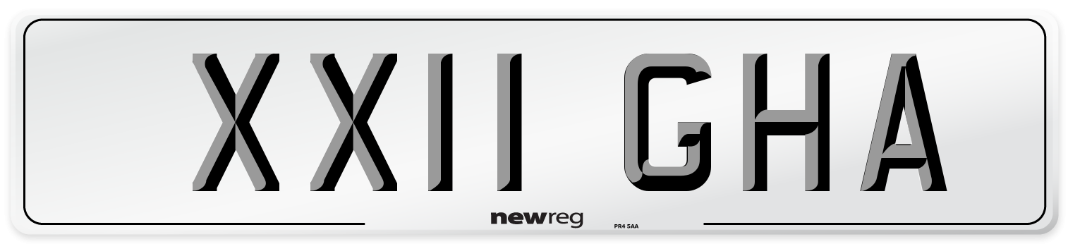 XX11 GHA Number Plate from New Reg